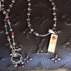 Vintage sterling silver 925 rose stem necklace